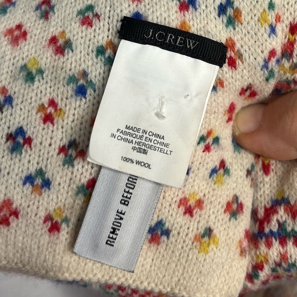 J. Crew Wool Fair Isle Scarf Winter Ski Multicolor PreppyGossip Girl Aspen Layer - Picture 3 of 10